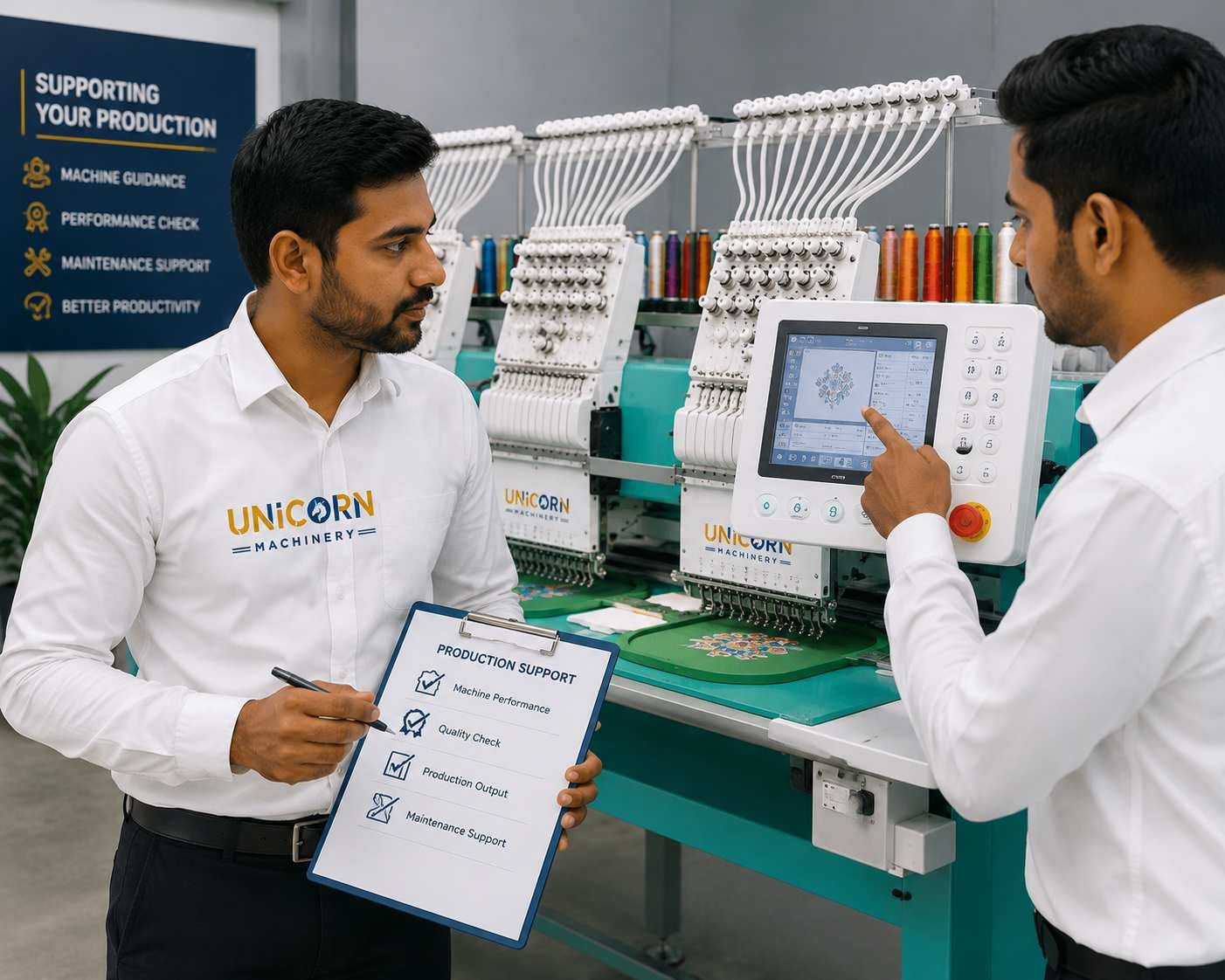 Embroidery Machinery Production Support